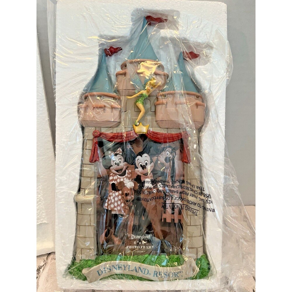 Disneyland Resort Tinker Bell Castle Resin Picture Frame 4x6 California Disney